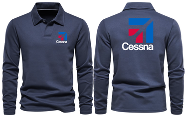 CESSNA LOGO LONG SLEEVE POLO